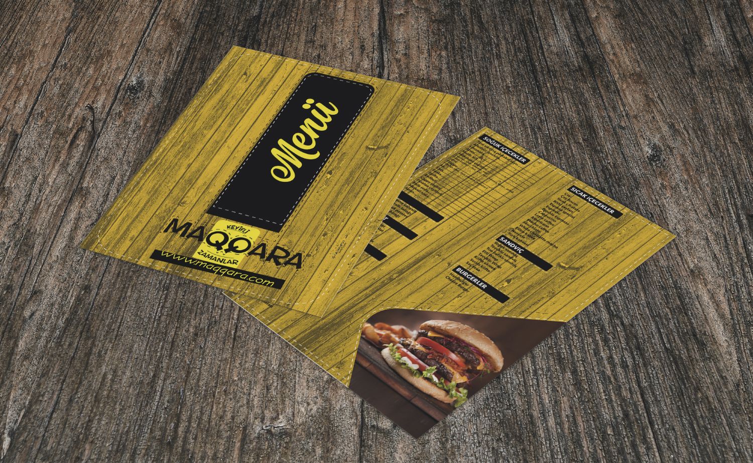 Maqqara Kafe Logo ve Menü Tasarımı 