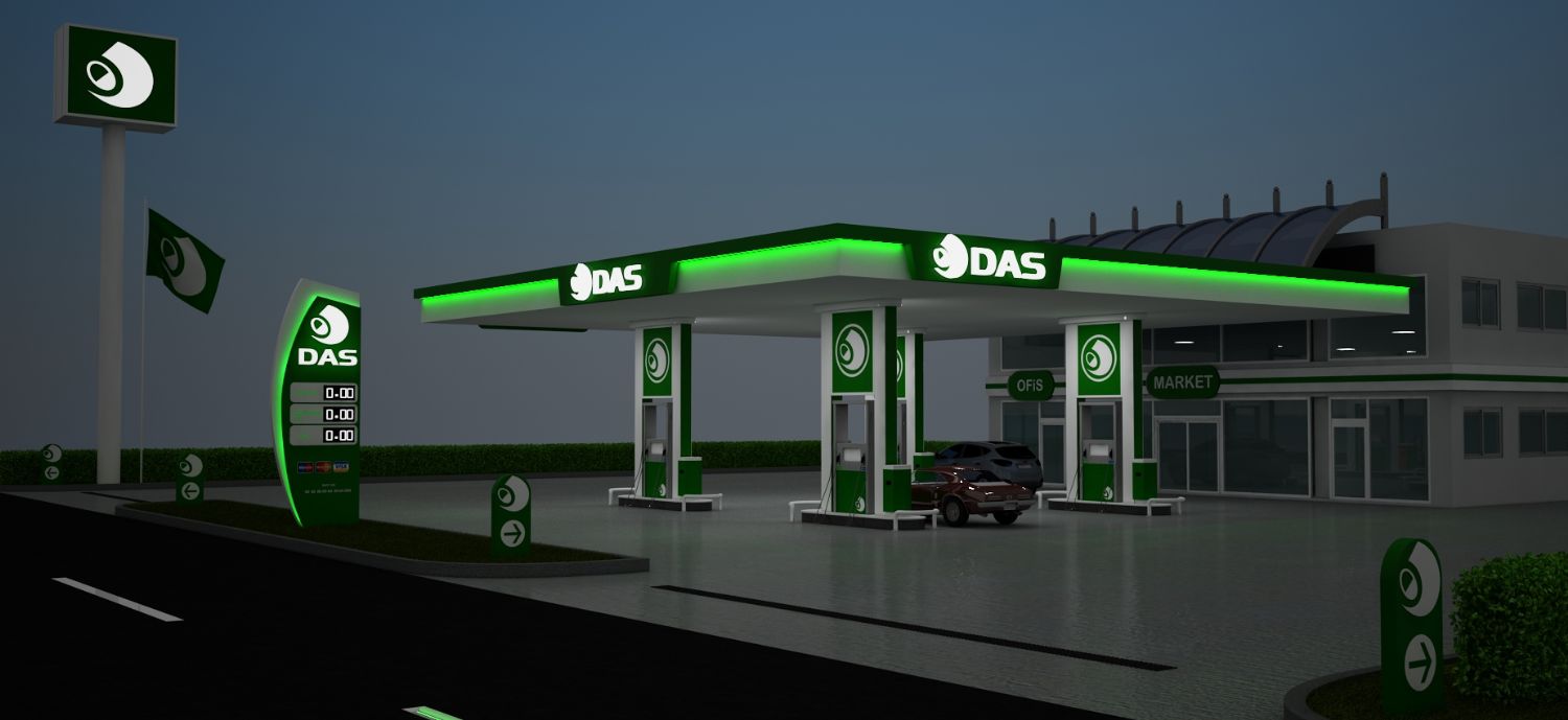 Das Petrol İstasyon Giydirme Çalışmamız