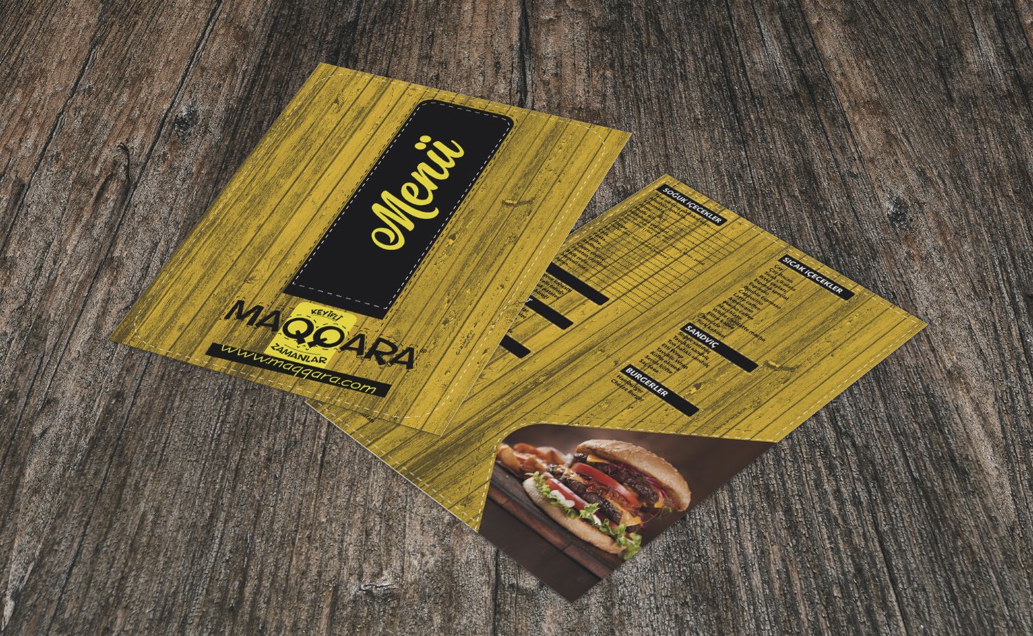 Maqqara Kafe Logo ve Menü Tasarımı 